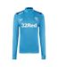 Unisex Adult 2023/2024 Rangers Fc Quarter Zip Training Midlayer Blue Castore-1