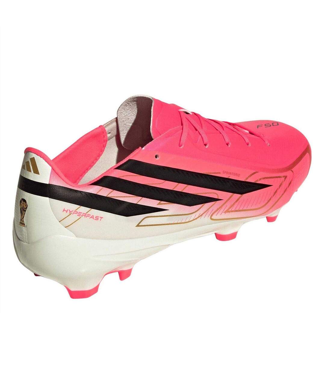 Mens F50 World Cup League Firm Ground Football Boots Pink Black Adidas-2