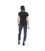 T-shirt femme uni col rond délavé et print devant Motor Vondutch-5