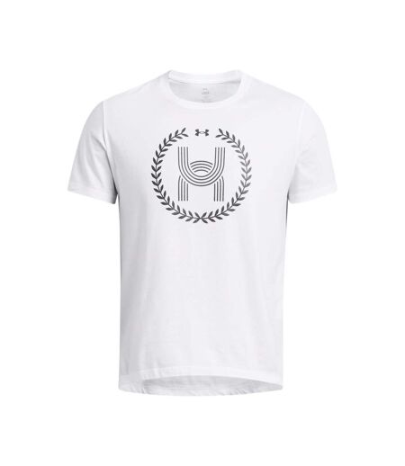 T-shirt manches courtes run anywhere homme blanc Under Armour