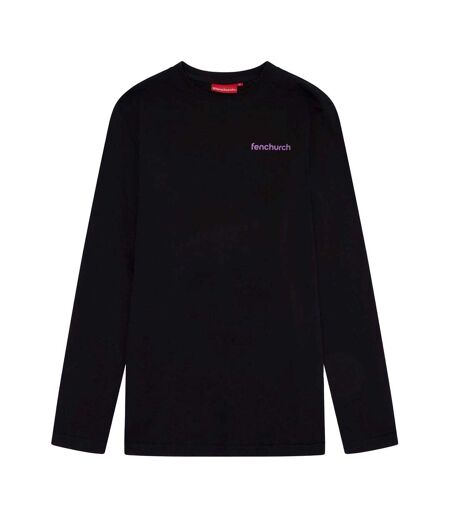 Mens Spencer Long-sleeved T-shirt Black Fenchurch