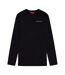Mens Spencer Long-sleeved T-shirt Black Fenchurch-1