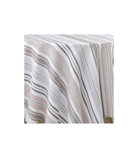 Nappe Ronde Imprimé Melina 180cm Gris