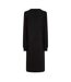 Robe Mi-longue Manches Longues Femme Noir Pieces-3
