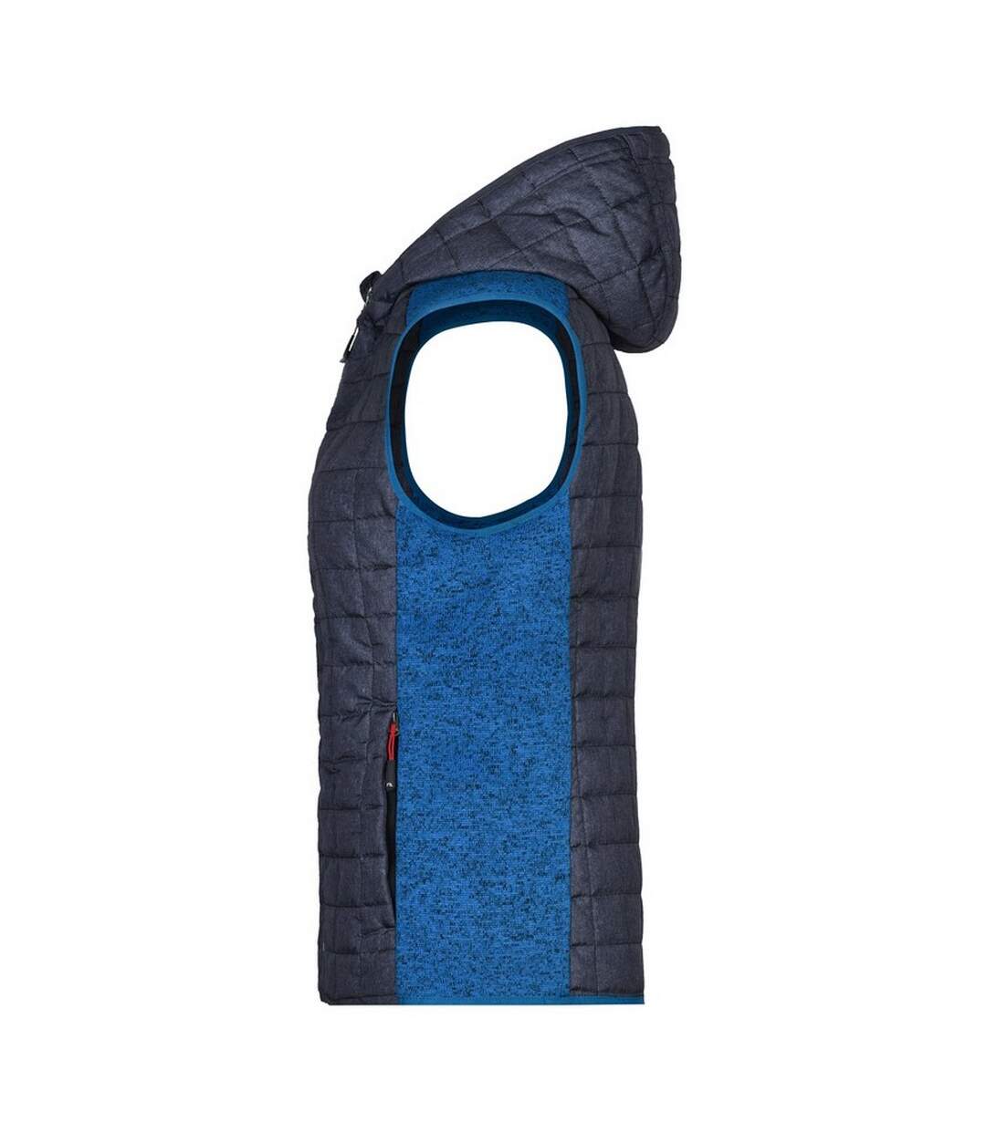 Veste Hybride Femme Bleu Roi Anthracite Chiné James And Nicholson-3