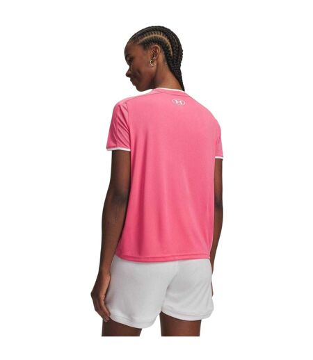 Womens/ladies Challenger Train Performance T-shirt Super Pink Under Armour