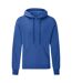 Sweat À Capuche Classic Adulte Bleu Roi Chiné Fruit Of The Loom-1