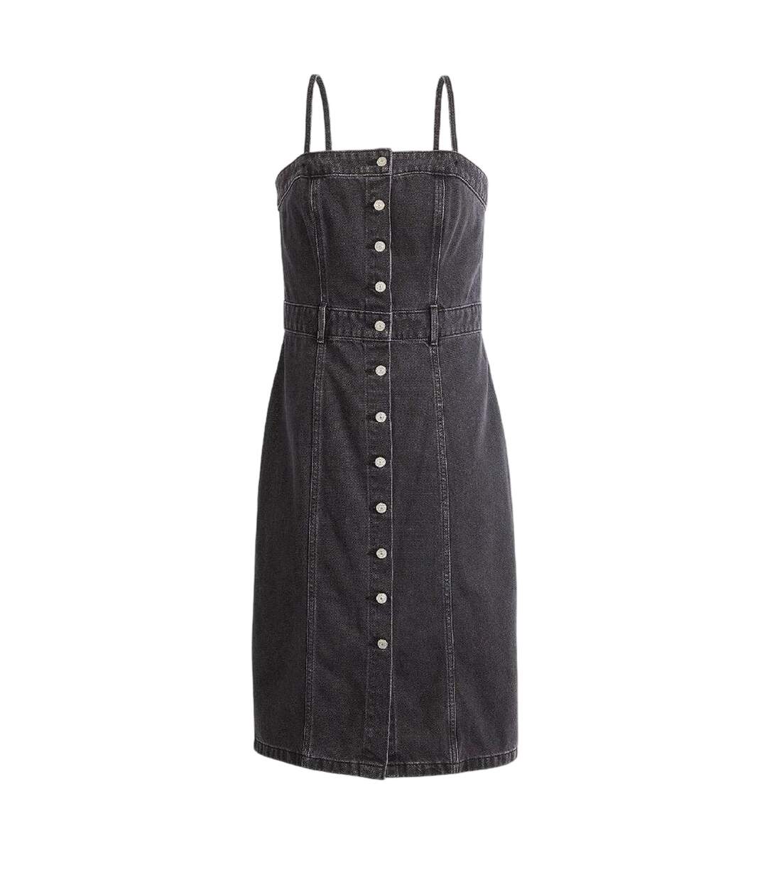 Robe Mi-longue Femme Noir Levis-2