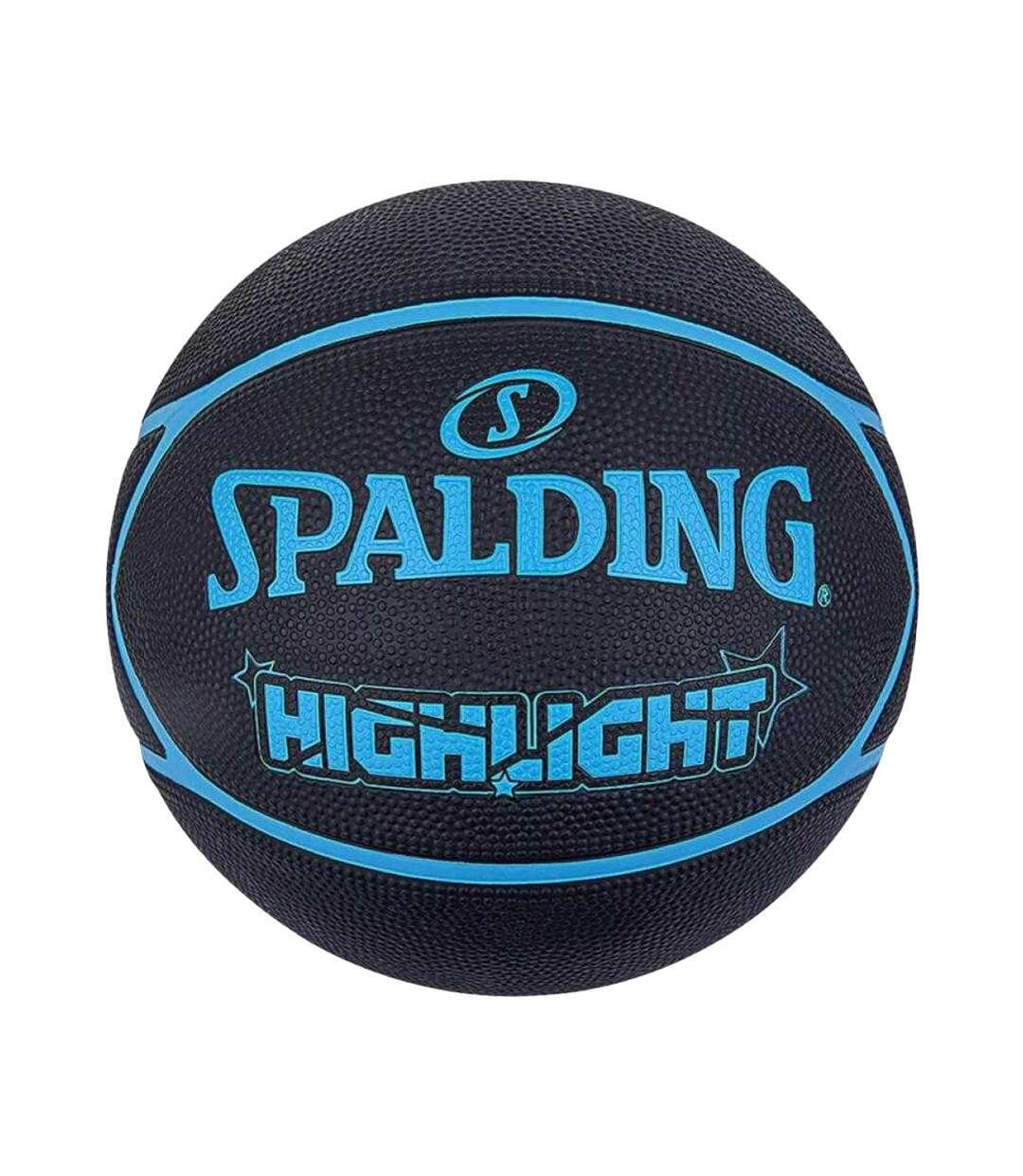 Ballon De Basket Highlight Taille 7 Noir Bleu Spalding-1