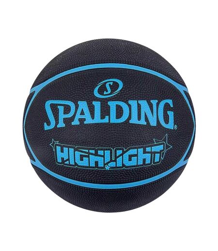 Ballon De Basket Highlight Taille 7 Noir Bleu Spalding