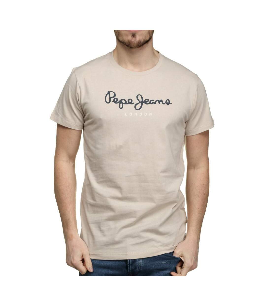 T-shirt Beige Homme Pepe Jeans Eggo N - S-1