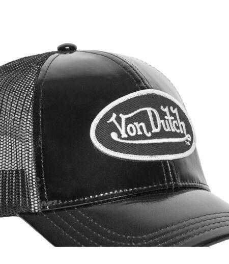 Casquette baseball avec filet en vinyl brillant avec écusson Shiny Vondutch