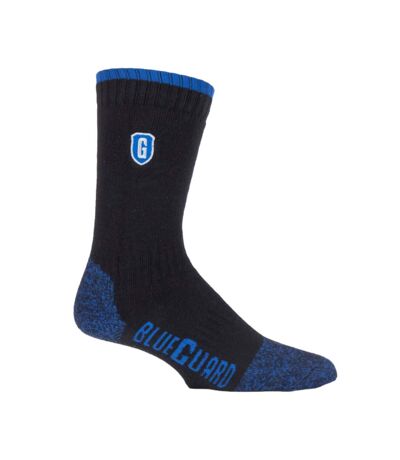 Mens blue guard socks black Work Force