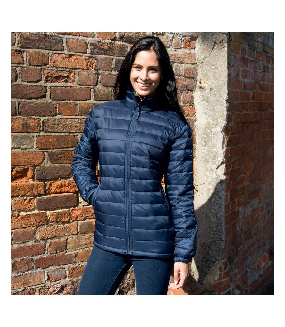 Ice Bird Manteau Coupe-vent Hydrofuge Femme Bleu Marine Result-4