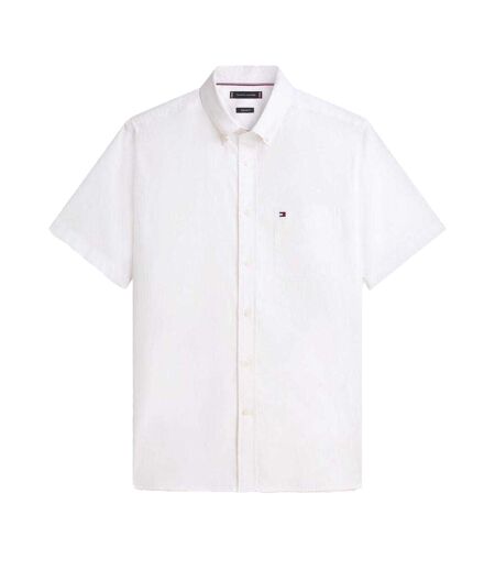 Chemise Manches Courtes Homme Blanc Tommy Hilfiger