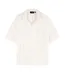 Mens Cotton Crochet Detail Shirt Off White Represent-2