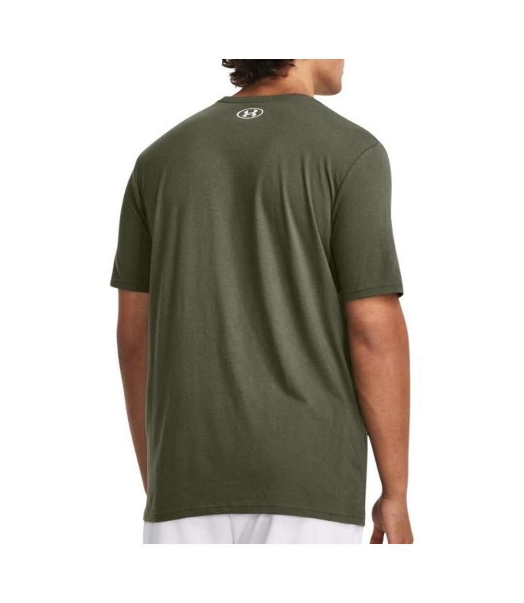 T-shirt kaki homme under armour camo chest stripe-2