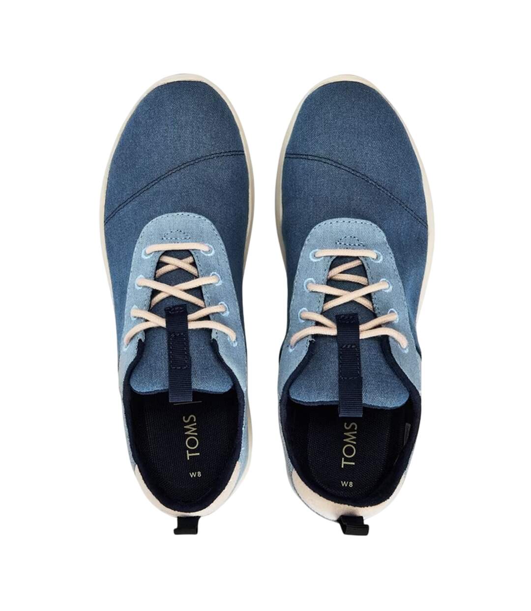 Womens/ladies Cabrillo Trainers Blue Toms-3