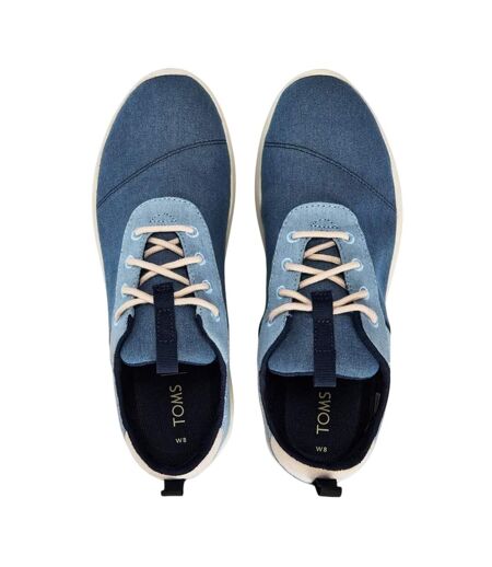Womens/ladies Cabrillo Trainers Blue Toms