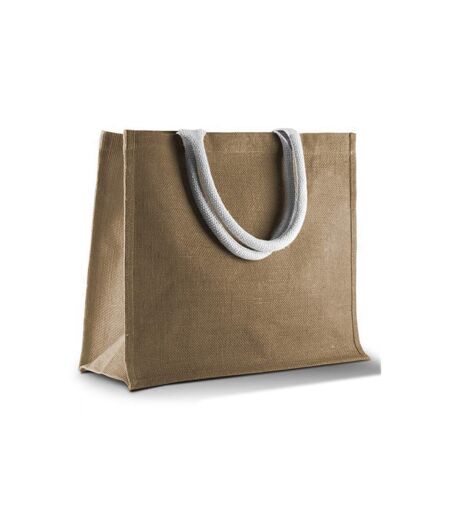 Kimood Womens/Ladies Jute Beach Bag (Cappuccino) (One Size) - UTRW5614