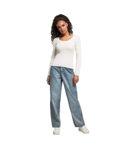 Pull Manches Longues Femme Sable Blanc Urban Classics