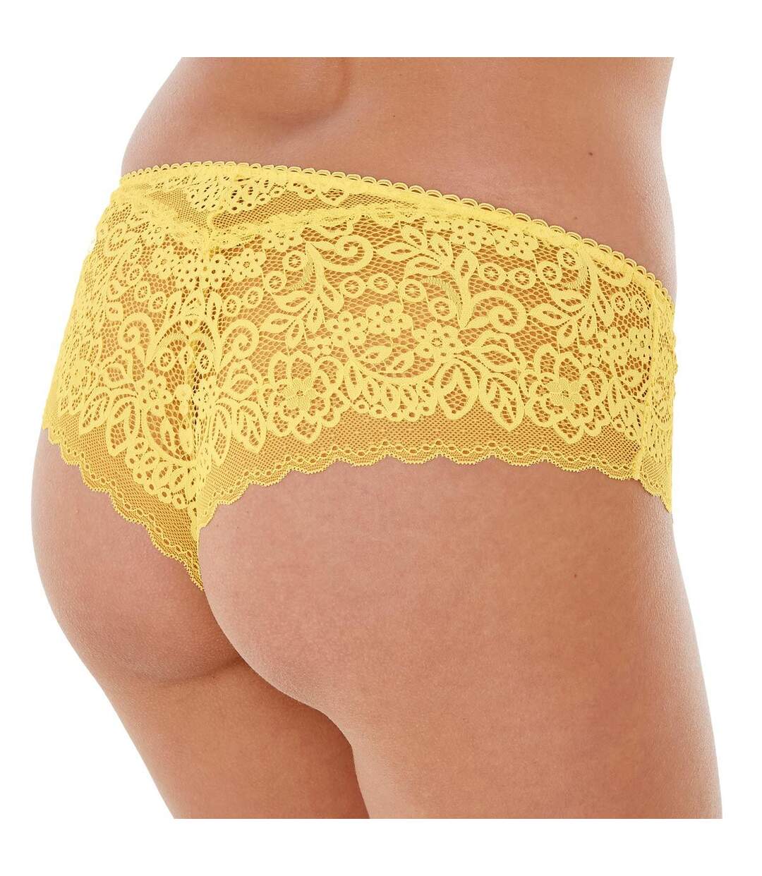 Shorty tanga jaune Tapageuse-1