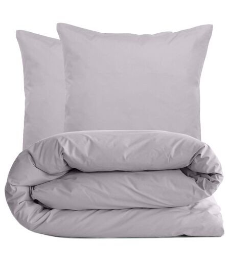 Parure de lit uni percale de coton MANOIR Taie 65x65 cm