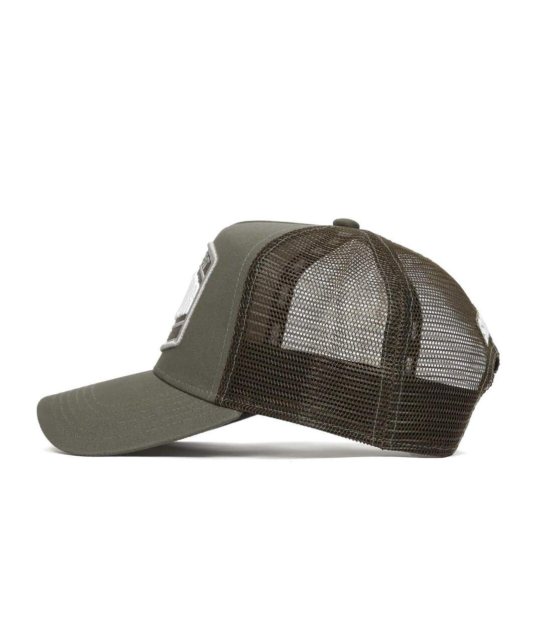 Unisex Adult Trucker Cap Khaki Green Societe Noir-3