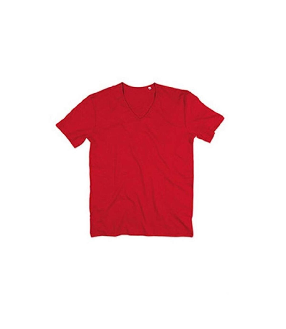 Stedman Mens Shawn V Neck Slub T-Shirt (Crimson Red)