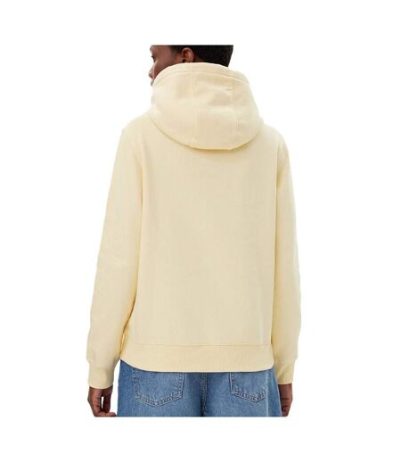Sweat à capuche jaune femme tommy hilfiger flag - l