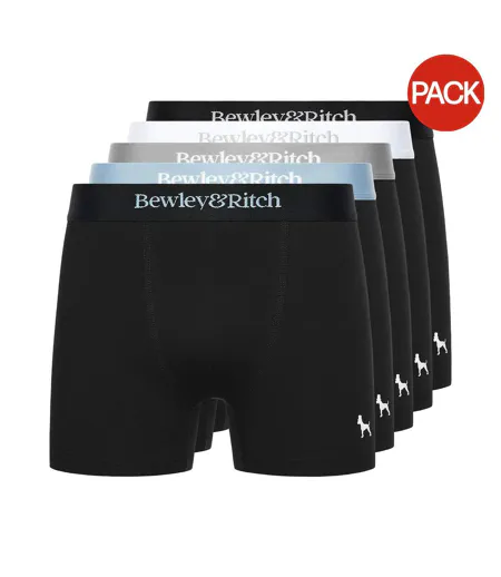 Pack Of 5  Mens Columbia Boxer Shorts  Multicoloured Bewley & Ritch