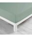 Drap Housse en Coton Linette 140x190cm Sauge-2