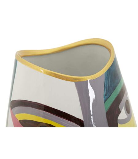 Vase Design en Céramique Piccassy 24cm Multicolore