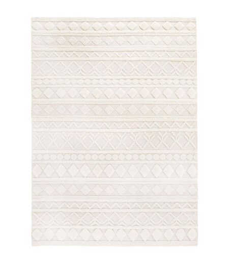 Tapis salon et chambre tissé en laine motif scandinave TINCA