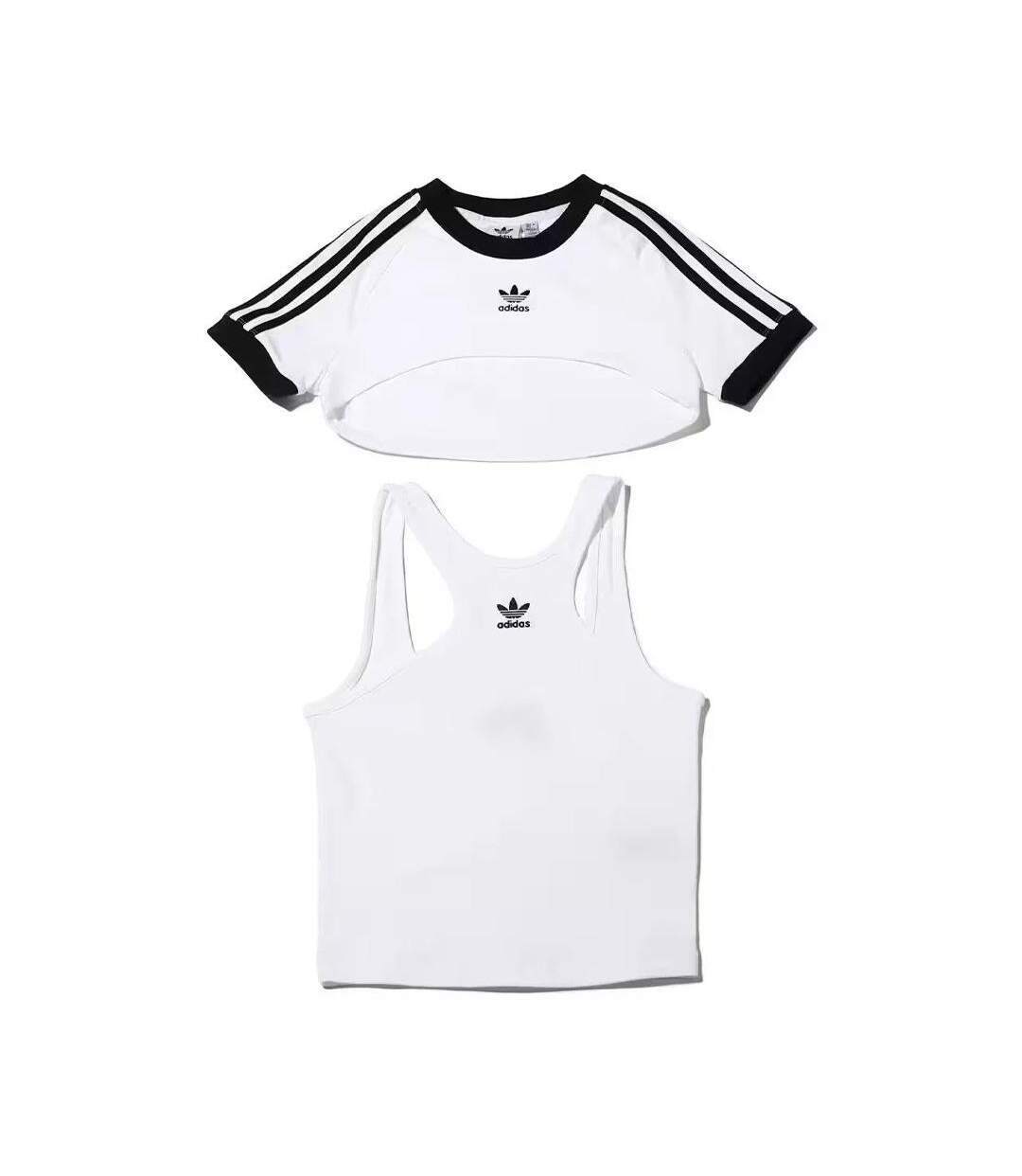 T-shirt blanc femme adidas tee ic8808-2