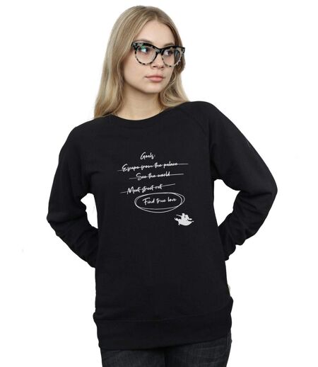 Disney - Sweat ALADDIN JASMINE GOALS - Femme (Noir) - UTBI13259