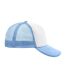 Casquette trucker avec filet style rétro - MB070 - blanc et bleu clair-1