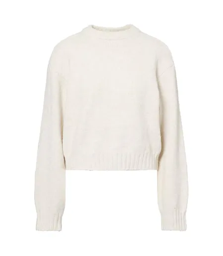 Womens/ladies Relaxed Fit Jumper Beige Couture Club