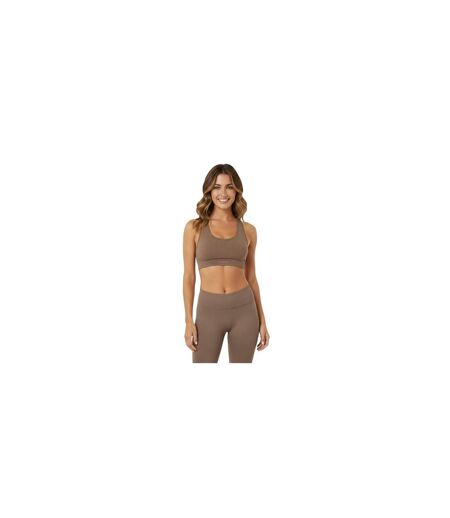 Brassière De Sport Motif/style Côtelé Femme Marron USA