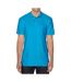 Unisex adult softstyle polo shirt sapphire blue Gildan