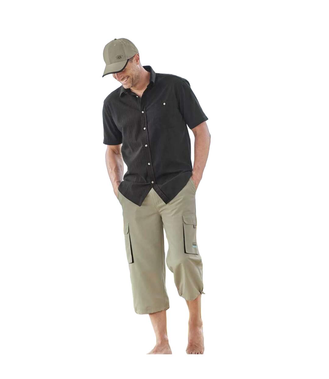 Pantalons cargo homme beige / noir Atlas For Men-2