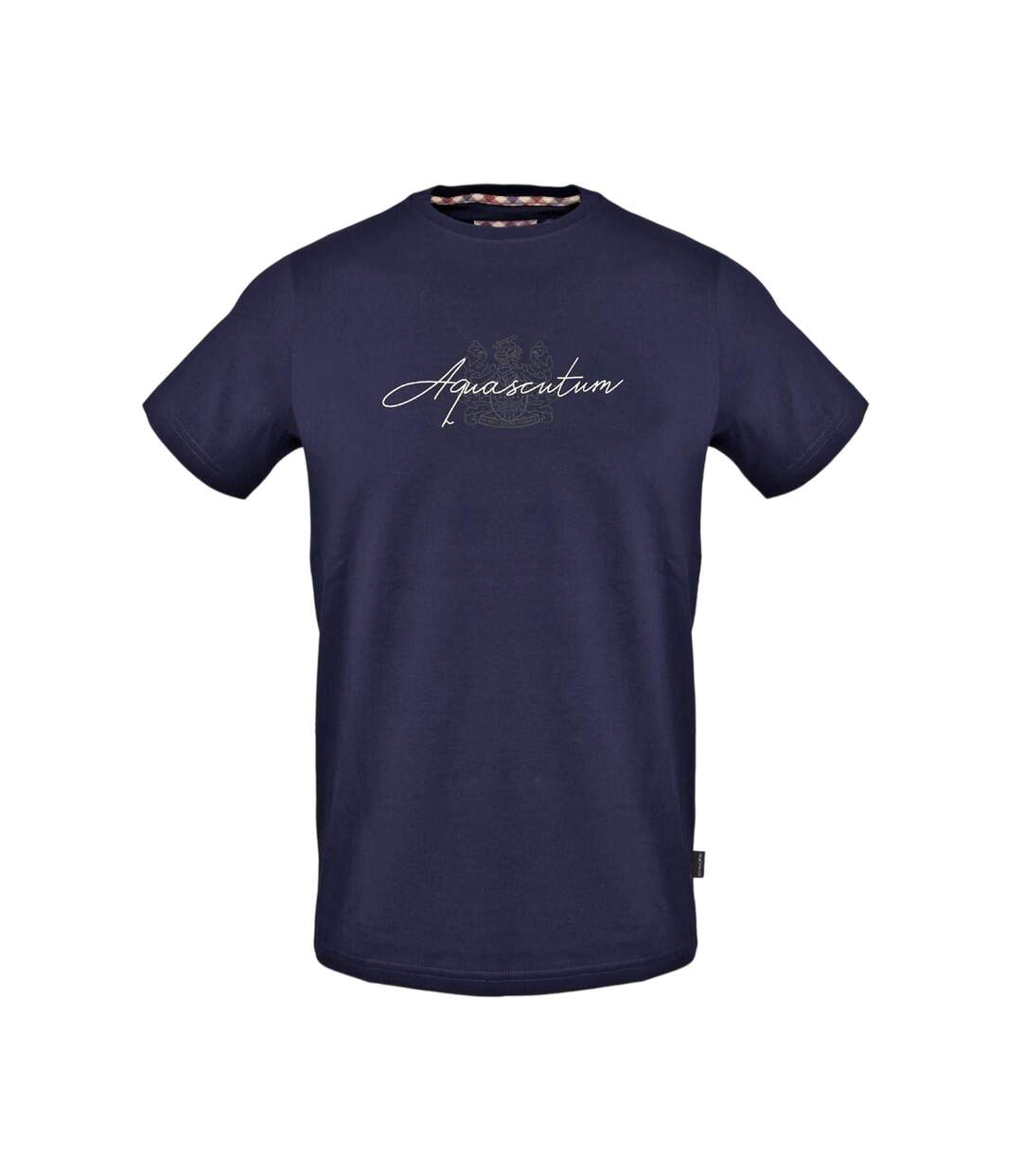 T-shirt Motif/style Texte Homme Bleu Marine Aquascutum-1