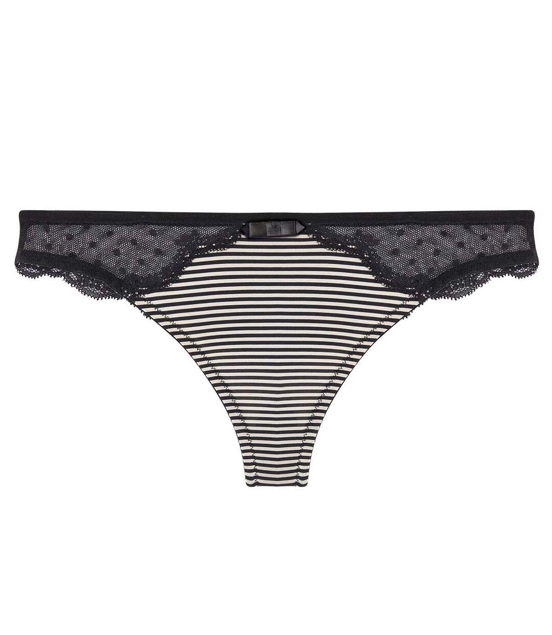 Tanga noir/crème Fashion Alert-1