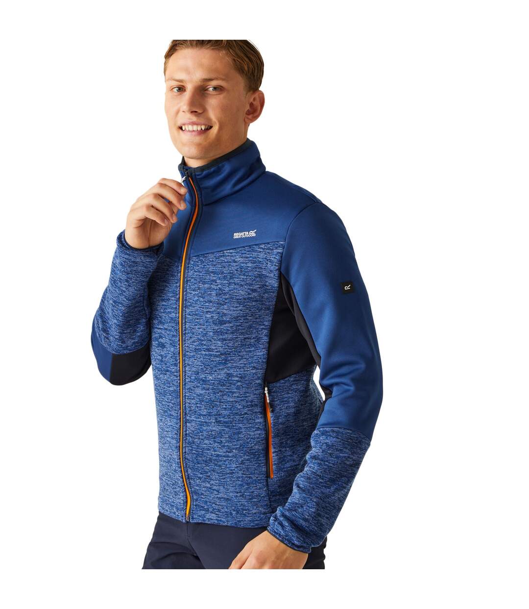 Veste polaire coladane homme bleu roi / bleu marine chiné Regatta-4