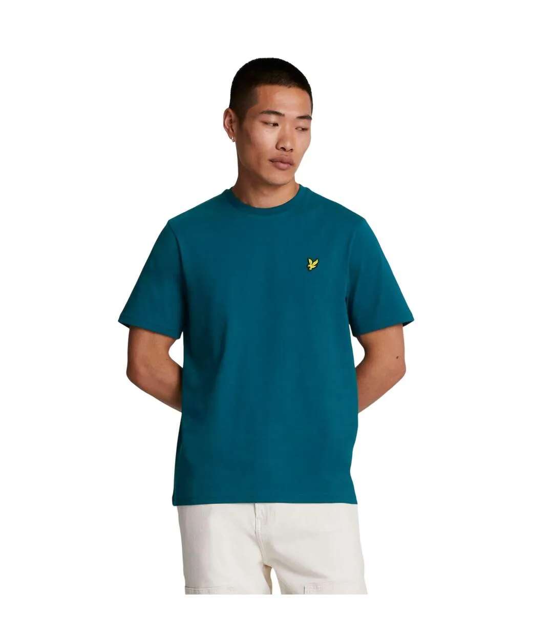 Mens Football For All Graphic T-shirt Navy Lyle & Scott-1