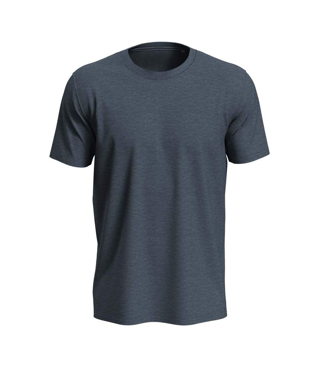 T-shirt Lux Adulte Denim Foncé Chiné Stedman-1