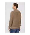 Mantaray Mens Twist Half Zip Sweater (Tan)