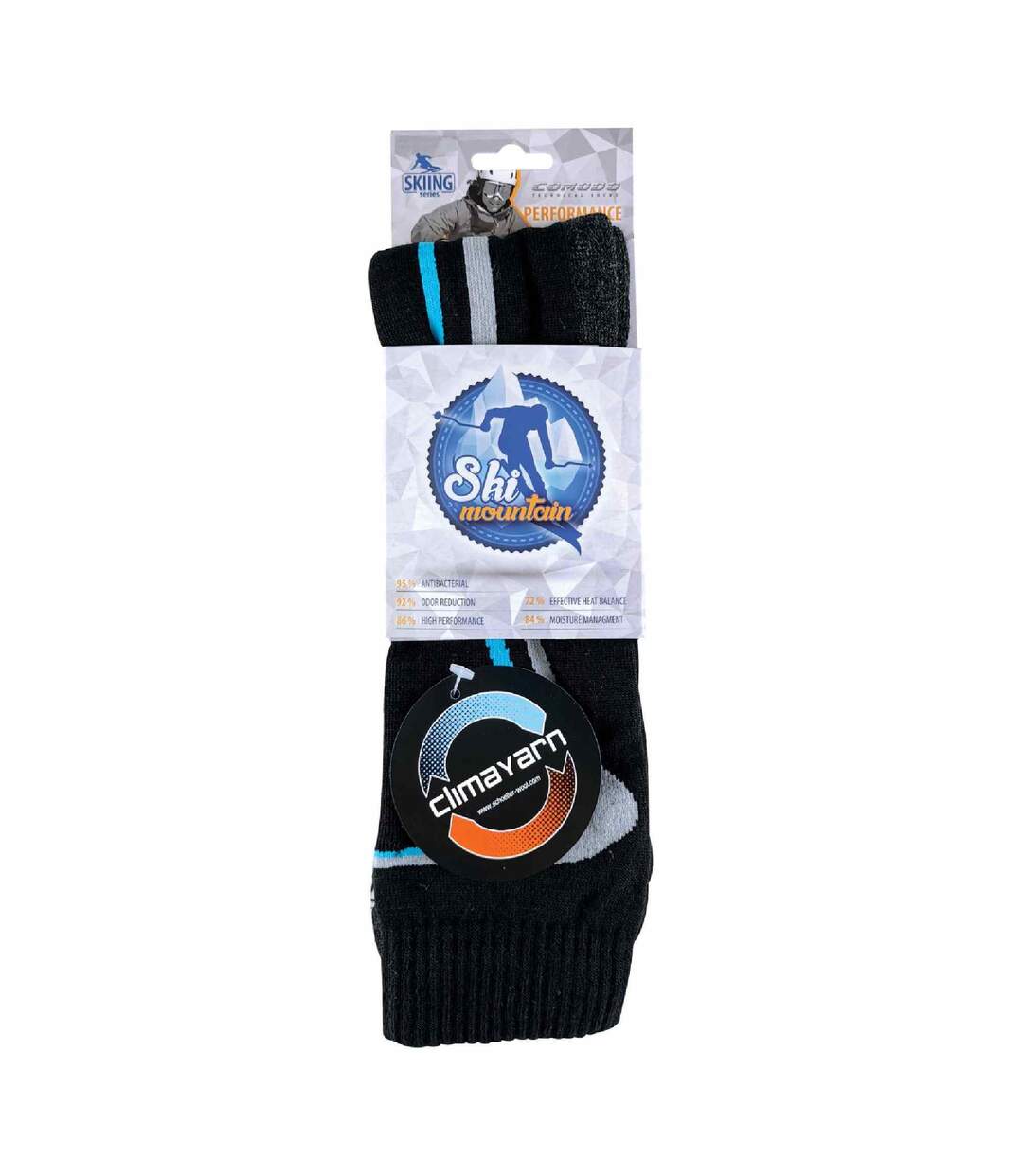 1 Pack Snow Sports Climacontrol Merino Wool Ski Socks-2