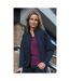 Ladies/womens La Femme2 Layer Base Softshell Breathable Wind Resistant Jacket Navy Blue Result-1