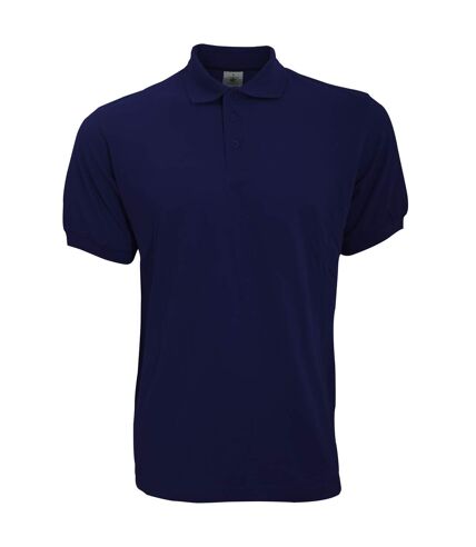 B&C Safran Mens Polo Shirt / Mens Short Sleeve Polo Shirts (Navy Blue) - UTBC103